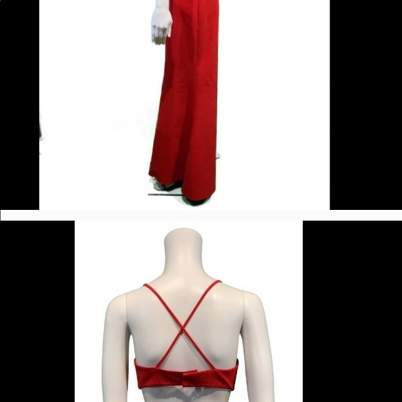 *SOLD* Jill Stuart Red Cardinal Gown $398 Cutout 6 - Picture 5 of 5